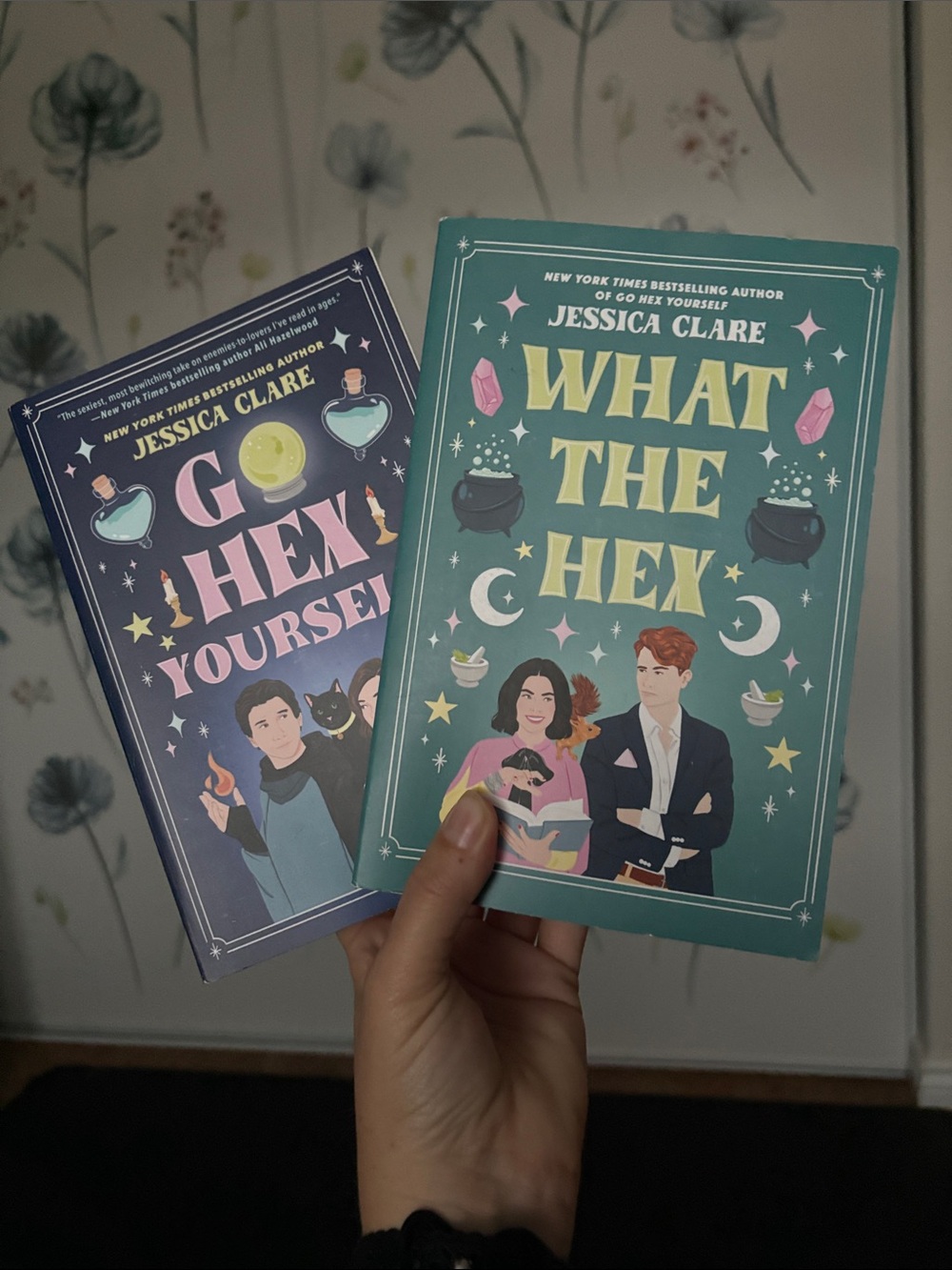 Go Hex yourself and What the hex paperback book series by Jessica Clare